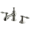 Kingston Brass KS7068TAL Widespread Lavatory Faucet with Brass Pop-Up, SN Kingston Brass KS7068TAL Widespread Lavatory Faucet with Brass Pop-Up, SN