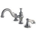 Kingston Brass KS716 Widespread Lavatory Faucet with Brass Pop-Up & crystal lever handles Kingston Brass KS716 Widespread Lavatory Faucet with Brass Pop-Up & crystal lever handles