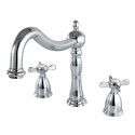 Kingston Brass KS134 Roman Tub Filler with Cross Handle, CP