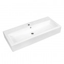 Kingston Brass EV3917 Fauceture Elongated 39" x 17" Rectangular White Vessel Sink