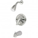 Kingston Brass GKB531LST Water Saving Chatham Tub & Shower w/ Copper to Copper Sweat Valve & Lever Handle, Chrome