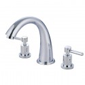 Kingston Brass KS236 Two Handle Roman Tub Filler w/ lever handles