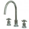 Kingston Brass KS8721DXLS Concord Double Handle Widespread Kitchen Faucet