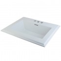 Kingston Brass LBT23196W3 Concord China Countertop Bathroom Sink