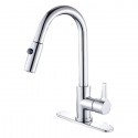 Kingston Brass GS878 Gourmetier Continental Single Handle Faucet w/ Pull Down Spout