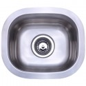 Kingston Brass KU12106BN Gourmetier Country Stainless Steel Single Bowl Undermount Kitchen Sink, Satin Nickel