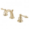 Kingston Brass KB91 Two Handle 4" to 8" Mini Widespread Lavatory Faucet w/ Retail Pop-up