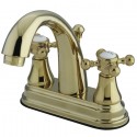 Kingston Brass KS761 English Vintage Two Handle 4" Centerset Lavatory Faucet w/ Brass Pop-up & BX cross handles Kingston Brass KS761 English Vintage Two Handle 4" Centerset Lavatory Faucet w/ Brass Pop-up & BX cross handles
