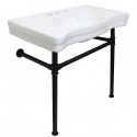Kingston Brass VPB136 Console Sink with Stainless Steel Legs
