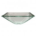 Kingston Brass CV1616VCC Fauceture Crystal Glass Vessel Bathroom Sink w/out Overflow Hole