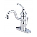 Kingston Brass KB140 Georgian Single Handle Mono Deck Lavatory Faucet w/ Retail Pop-up & Optional Deck Plate Kingston Brass KB140 Georgian Single Handle Mono Deck Lavatory Faucet w/ Retail Pop-up & Optional Deck Plate