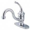 Kingston Brass KB340 Georgian Single Handle Mono Deck Lavatory Faucet w/ Retail Pop-up & Optional Deck Plate Kingston Brass KB340 Georgian Single Handle Mono Deck Lavatory Faucet w/ Retail Pop-up & Optional Deck Plate