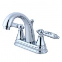 Kingston Brass KS761 Georgian Two Handle 4" Centerset Lavatory Faucet w/ Brass Pop-up Kingston Brass KS761 Georgian Two Handle 4" Centerset Lavatory Faucet w/ Brass Pop-up