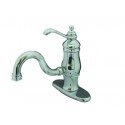 Kingston Brass KS1401TL Heritage Single Handle 4" Centerset Lavatory Faucet w/ Push-Up & Optional Deck Plate Kingston Brass KS1401TL Heritage Single Handle 4" Centerset Lavatory Faucet w/ Push-Up & Optional Deck Plate
