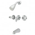 Kingston Brass KB623 Legacy Three Handle Tub & Shower Faucet w/ LL lever handles