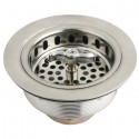 Kingston Brass K211 Gourmetier Made to Match Stainless Steel Kitchen Sink Waste Basket, Satin Nickel