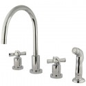 Kingston Brass KS872 Millennium Widespread Kitchen Faucet Kingston Brass KS872 Millennium Widespread Kitchen Faucet