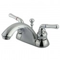 Kingston Brass KB262 Naples Two Handle 4" Centerset Lavatory Faucet w/ Retail Pop-up