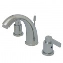 Kingston Brass KB898 NuvoFusion Double Handle 8" to 16" Widespread Lavatory Faucet w/ Brass Pop-up