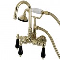 Kingston Brass AE7T Aqua Eden Restoration Onyx Wall Mount Clawfoot Tub Faucet