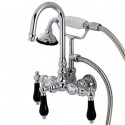 Kingston Brass AE8T1PKL Aqua Eden Restoration Onyx Wall Mount Clawfoot Tub Faucet