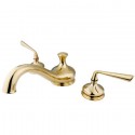 Kingston Brass KS3332ZL Royale Two Handle Roman Tub Filler