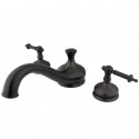 Kingston Brass KS3335TL Royale Two Handle Roman Tub Filler