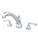 Kingston Brass KS432 Two Handle Roman Tub Filler & HL lever handles