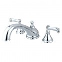 Kingston Brass KS553 Royale Two Handle Roman Tub Filler & FL lever handles