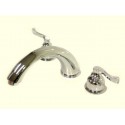 Kingston Brass KS836 Royale Two Handle Roman Tub Filler w/ FL lever handles