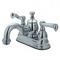 Kingston Brass KS710 4" Centerset Lavatory Faucet w/ Heritage Spout & FL Metal Lever Handle Kingston Brass KS710 4" Centerset Lavatory Faucet w/ Heritage Spout & FL Metal Lever Handle