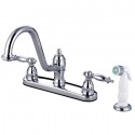 Kingston Brass KB311 Templeton Double Handle 8" Centerset Kitchen Faucet Kingston Brass KB311 Templeton Double Handle 8" Centerset Kitchen Faucet