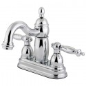 Kingston Brass KB790 Templeton Two Handle 4" Centerset Lavatory Faucet w/ Brass Pop-up