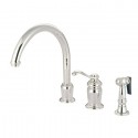 Kingston Brass KS782 Templeton Single Handle High Spout Kitchen Faucet
