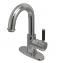 Kingston Brass FS8431DKL Vilbosch Single Handle 4" Centerset Lavatory Faucet w/ Push Pop-up & Optional Deck Plate