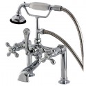 Kingston Brass AE11 Aqua Eden Vintage Deck Mount Clawfoot Tub Faucet