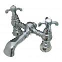 Kingston Brass CC1134T Vintage 7" Deck Mount Clawfoot Tub Filler w/ Versailles cross handles