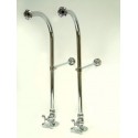 Kingston Brass CC45 Vintage Rigid Freestanding Supply Lines w/metal cross Kingston Brass CC45 Vintage Rigid Freestanding Supply Lines w/metal cross