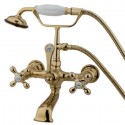Kingston Brass CC5 Vintage Wall Mount Clawfoot Tub Filler w/ metal cross Kingston Brass CC5 Vintage Wall Mount Clawfoot Tub Filler w/ metal cross