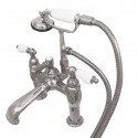 Kingston Brass CC606T1 Vintage Deck Mount Clawfoot Tub Filler w/ Hand & Shower