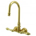 Kingston Brass CC7 Vintage Wall Mount Clawfoot Tub Filler w/ metal lever