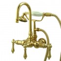 Kingston Brass CC Vintage Wall Mount Clawfoot Tub Filler w/ metal lever Kingston Brass CC Vintage Wall Mount Clawfoot Tub Filler w/ metal lever