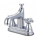 Kingston Brass KS961 Vintage Two Handle 4" Centerset Lavatory Faucet w/ Brass Pop-up