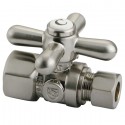 Kingston Brass CC43158X Vintage Straight Stop w/ 1/2" IPS x 3/8" OD Compression