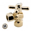 Kingston Brass CC4440 Vintage Angle Stop Valve w/ 1/2" IPS x 1/2" OD Compression w/ cross handles