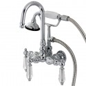 Kingston Brass AE8T1WLL Aqua Eden Wilshire Wall Mount Clawfoot Tub Faucet