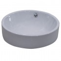 Kingston Brass EV4254 Fauceture Zen Vitreous White China Vessel Bathroom Sink w/out Overflow Hole