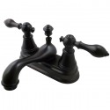 Fauceture FSY3605AL English Classic Two Handle 4" Centerset Lavatory Faucet, Oil Rubbed Bronze