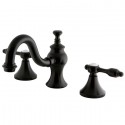 Kingston Brass KS7165TAL Widespread Lavatory Faucet with Brass Pop-Up, ORB