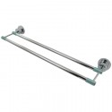 Kingston Brass BA821 Green Eden 24-inch Dual Towel Bar w/ Neoprene Sleeve